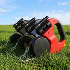 Retractable Dog Leash for Walking Two Dogs