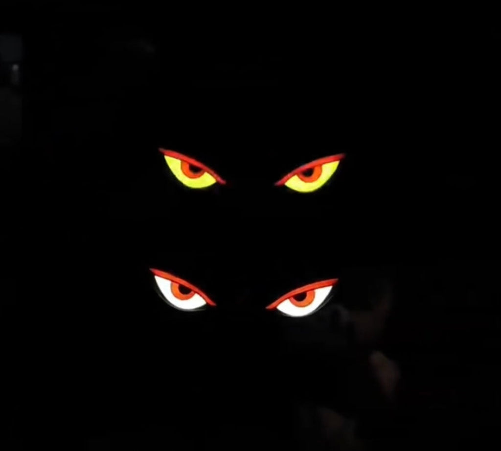 😈 Solar Demon Eye LED Car Window Light