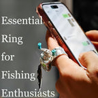💍Lure reel pendant and ring combo set - rotating arm, suitable as a fishing ornament and gift🎁