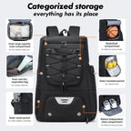 Sport Backpack with Separate Ball Holder & Shoes Compartment