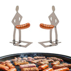 Funny Stainless Steel BBQ Sausage Holder