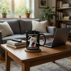 Funny Scream Goat Mug – “I’m Not Yelling, I’m Passionate About Coffee” Ceramic Coffee Cup