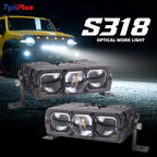 TyiiPlus 75W LED Driving Light – Super Bright 5500K Waterproof Car Spotlight