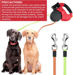 Retractable Dog Leash for Walking Two Dogs