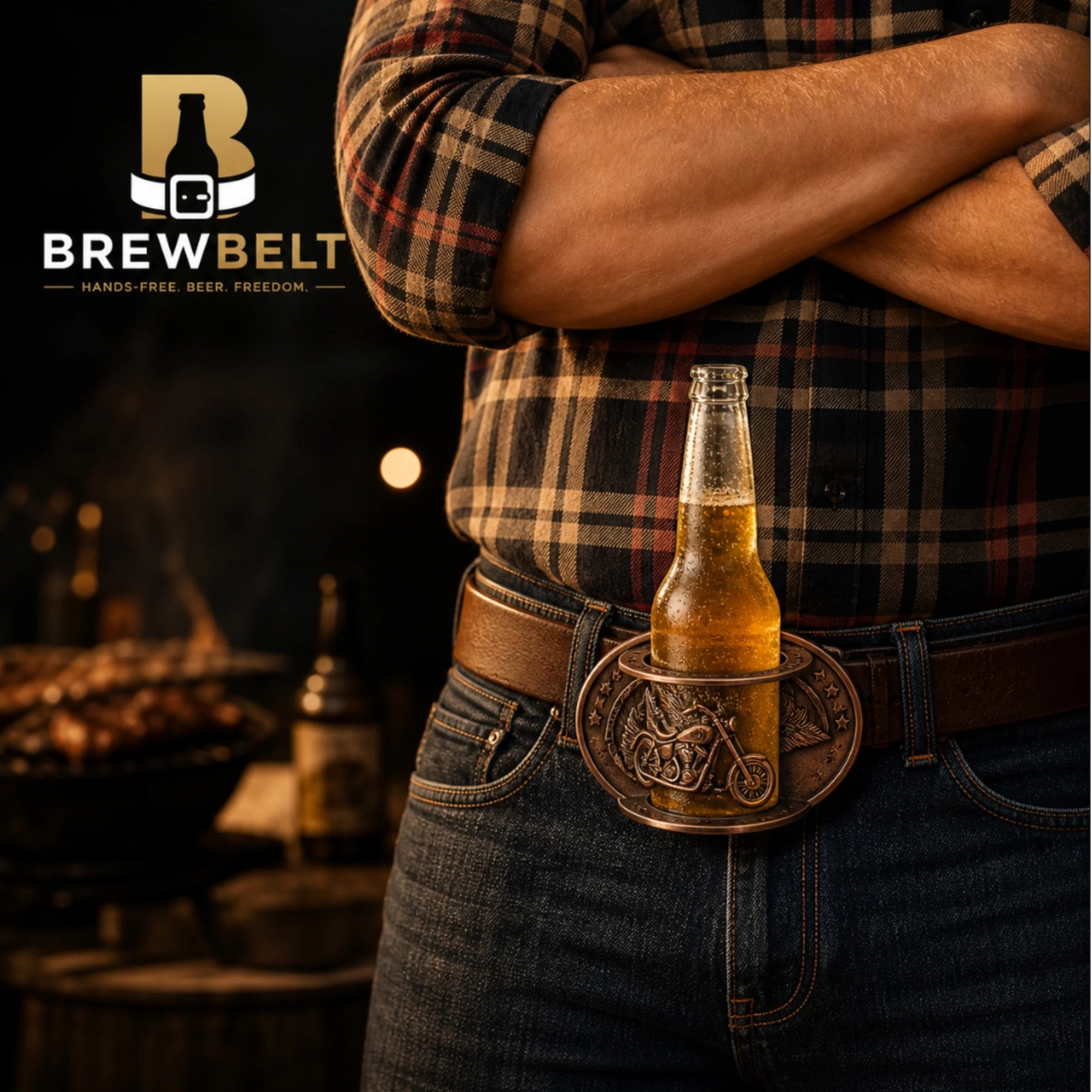 🍺 Hands-free Beer Belt Buckle Holder
