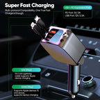 Multi-functional Universal Retractable Super-Fast Car Charger