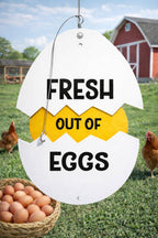 🥚Farm Fresh Eggs Metal Sign - Rustic Farmhouse Decor for Coop & Market🏠🐔