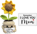 🌻Handmade Crochet Cute Sunflower - Remember I Love You MOM