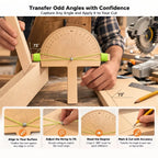 Handcrafted Wooden Precision Angle Finder