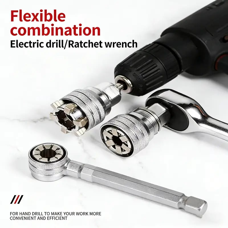 🛠️Multi-Function Universal Socket Wrench Tool