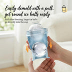 2-in-1 Collapsible Silicone Ice Ball Maker Cup