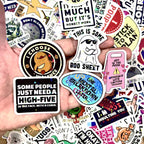 ✨130pcs Funny Stickers for Adults – Prank Meme (Dirty) Hilarious Sticker Pack(Waterproof & No Residue)