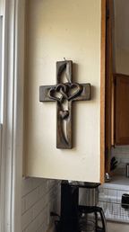 ✝️Handcrafted Two Heart Cross