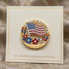 US 250th Anniversary Enamel Brooch Pin