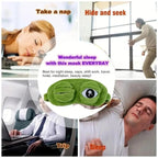 3D Cute Frog Sleep Eye Mask | Soft Plush & Cotton for Travel & Stress Relief