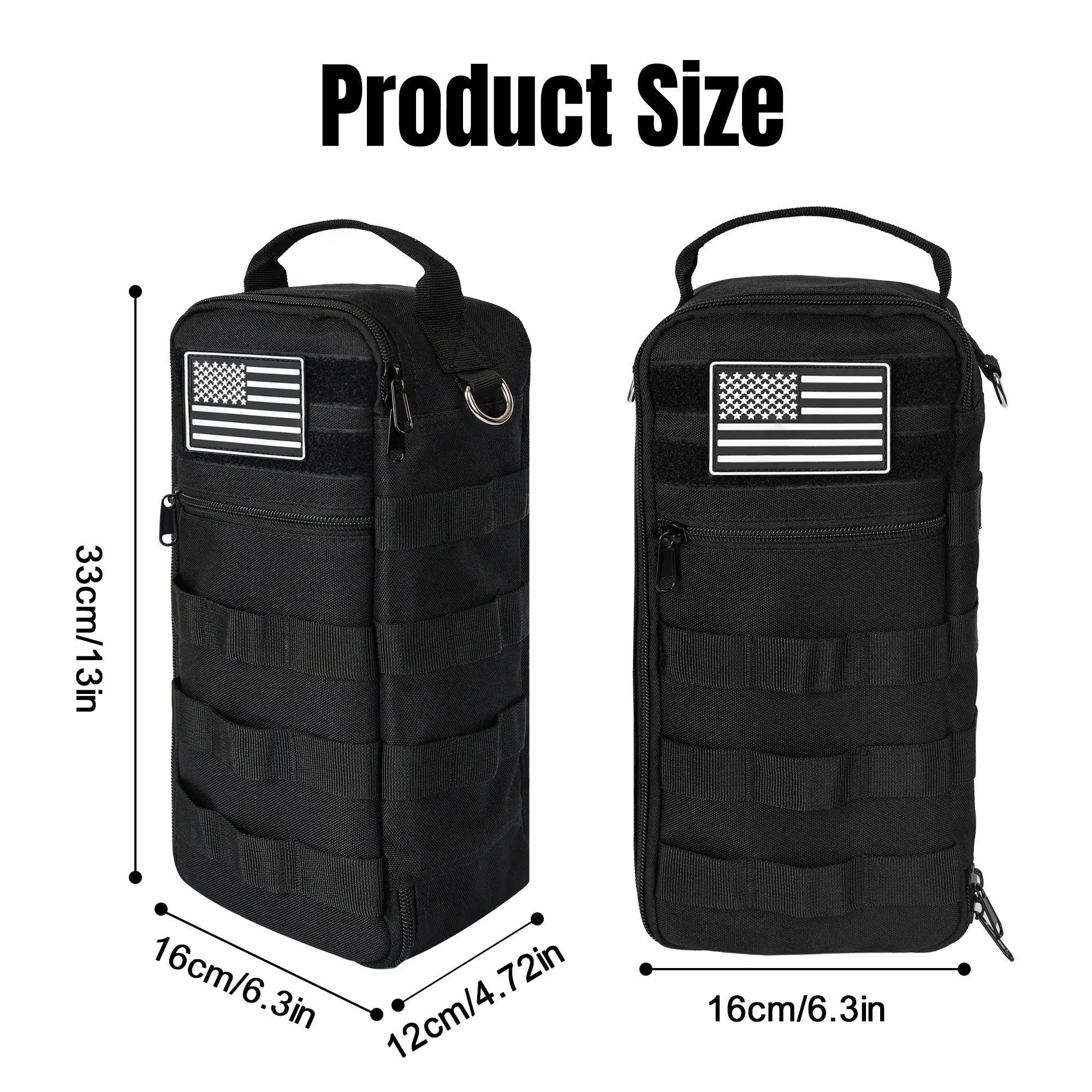 Portable Tool Bag, Heavy Duty Tool Pouch Bag with Shoulder Strap (Tools not Included)