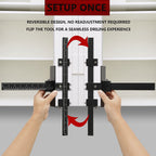 Cabinet Hardware Jig – Handle Template with Engraved Rulers & Self‑Punching Centre