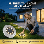 ☀️ Solar Powered 8-LED Ground Lights | Outdoor Pathway Lighting