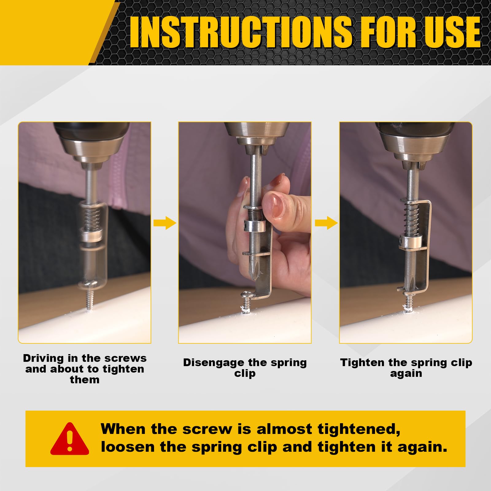 Spring-loaded Screw Holder Bit 2PCS