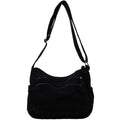Multi-Pocket Canvas Crossbody Bag for Daily Travel