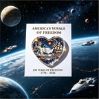 🇺🇸 America's Voyage of Freedom 250th Anniversary Heart Keepsake